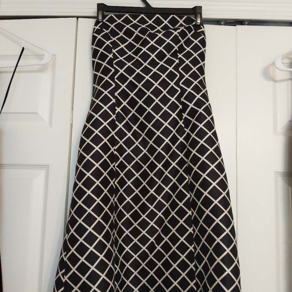 J crew strapless silk dress